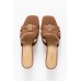 Noletta Tan Leather Mule