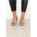 Vango Khaki Leather Mule Sneaker